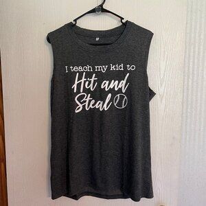 Baseball Shirt for Women Funny Heart Graphic Tank Top